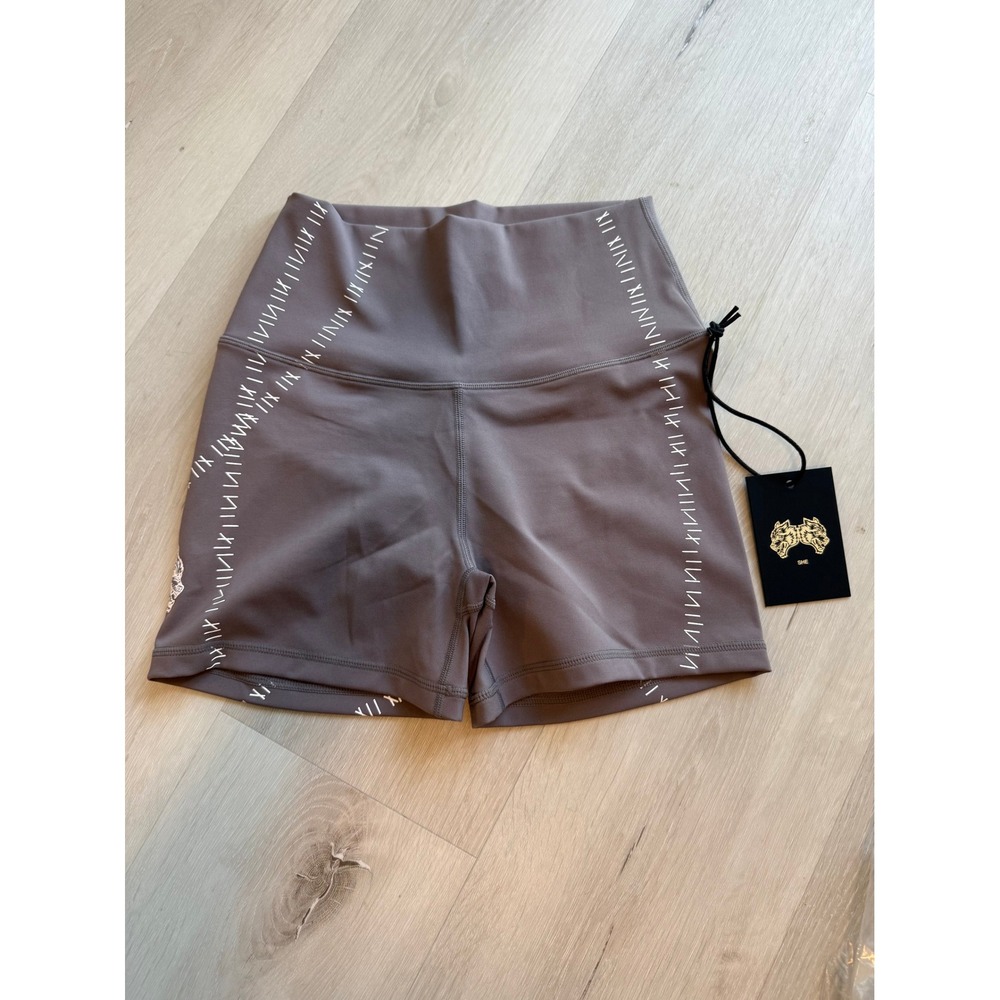 SHE Repair Pump Energy Shorts Nirvana Gray High Waist Scrunch Butt S